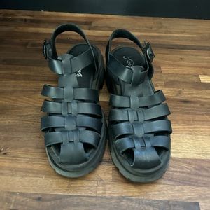 Free People chunked fisherman’s sandals.